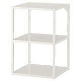 ENHET Estructura mueble base con repisas, blanco, 40x40x60 cm