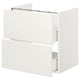 ENHET Mueble vanitorio con 2 cajones, blanco, 60x42x60 cm