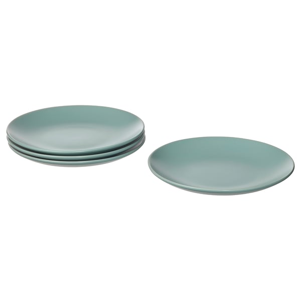 FÄRGKLAR Plato de pan, mate menta, 20 cm