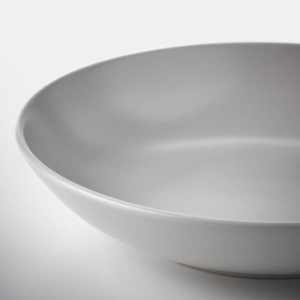 FÄRGKLAR Vajilla 18 piezas, mate gris claro