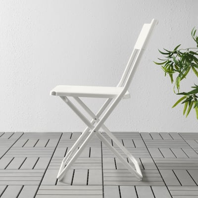 FEJAN Silla para terraza, plegable blanco