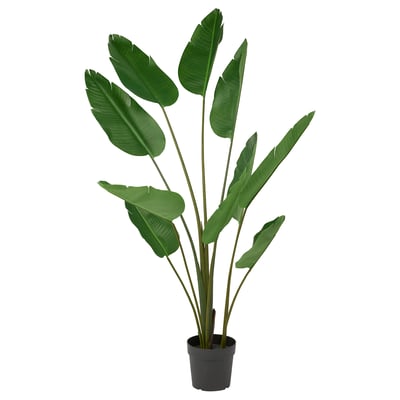 FEJKA Planta artificial, interior/exterior/Ave del paraíso, 23 cm