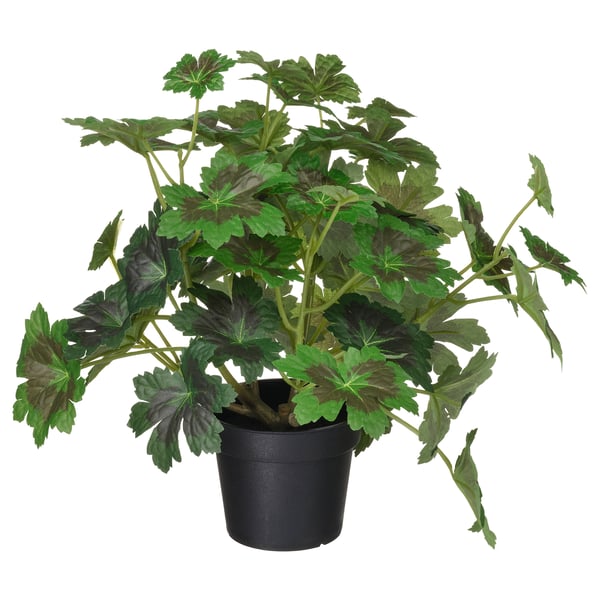 FEJKA Planta artificial, interior/exterior Geranio Samobor, 9 cm