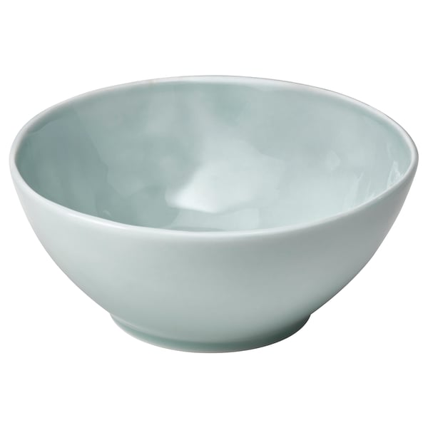 FORELLTETRA Bowl, turquesa/gris, 15 cm