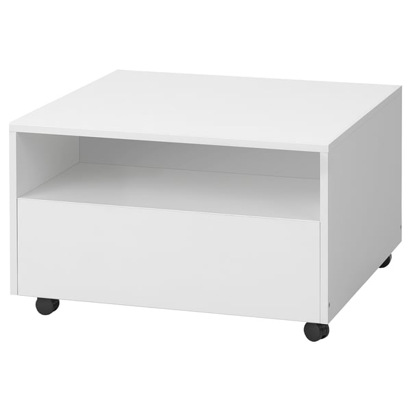 GARNANÄS Mesa de centro, blanco, 65x65 cm