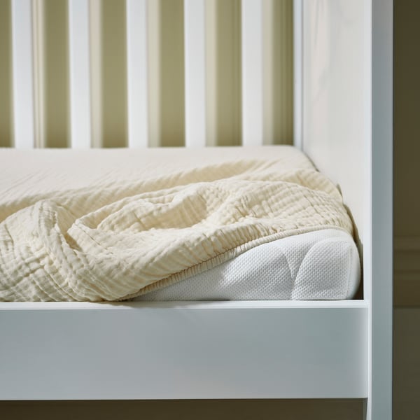 GULDVÄVARE Ropa de cuna 3 piezas, ocre/beige, 60x120 cm