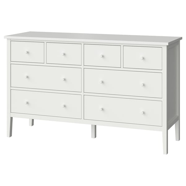 GULLABERG Cómoda 8 cajones, blanco, 168x48x100 cm