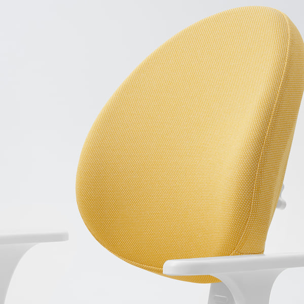 GUNRIK Silla para escritorio infantil, amarillo