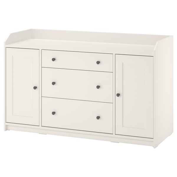 HAUGA Buffet, blanco, 140x84 cm