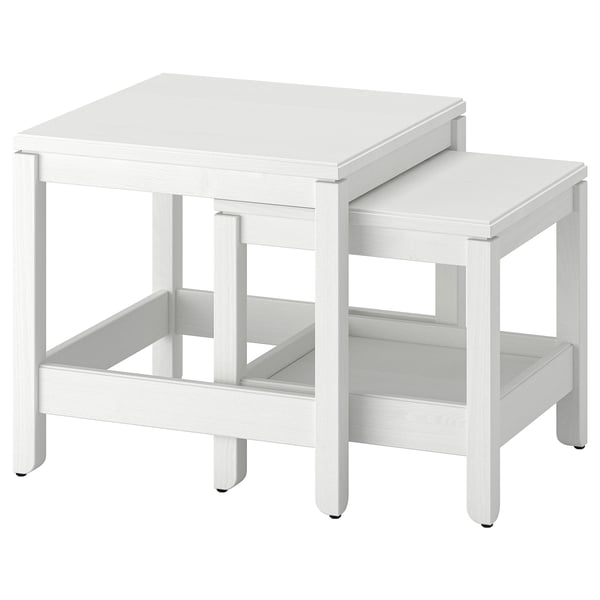 HAVSTA Mesas nido, set de 2, blanco