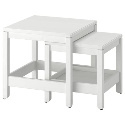 HAVSTA Mesas nido, set de 2, blanco