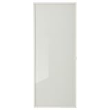 HÖGBO Puerta de vidrio, blanco, 40x97 cm