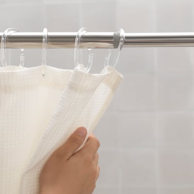 HORNEN Barra para cortina de baño, 120-200 cm