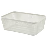 IKEA 365+ Cesta para alimentos, metal/blanco, 30x20x11 cm