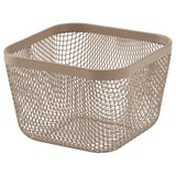 IKEA 365+ Cesta para alimentos, metal/café, 14x14x10 cm