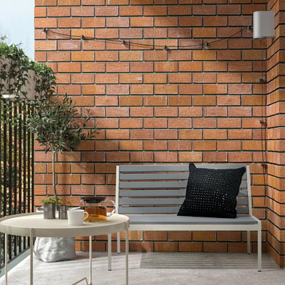 JOLPEN Sofá 2 cuerpos de terraza, blanco/gris, 100x59x67 cm