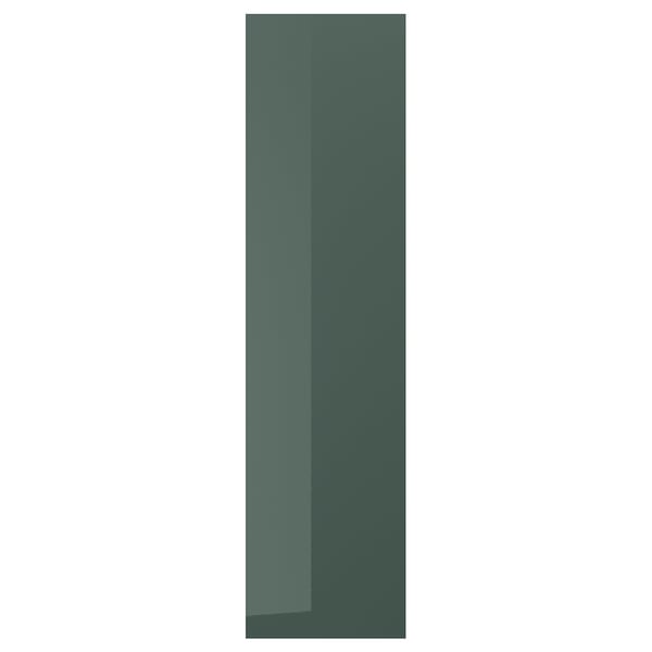 KALLARP Panel lateral, alto brillo gris oscuro-verde, 62x240 cm