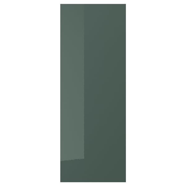 KALLARP Panel lateral, alto brillo gris oscuro-verde, 39x106 cm