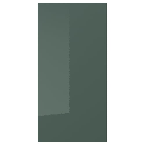 KALLARP Puerta, alto brillo gris oscuro-verde, 30x60 cm