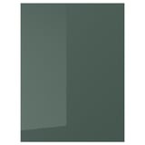 KALLARP Puerta, alto brillo gris oscuro-verde, 60x80 cm