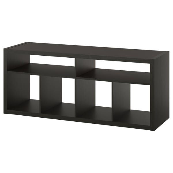 KALLAX Rack de TV, negro, 147x60 cm