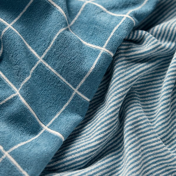 KLASESPIREA Toalla, set de 4, azul, 50x100/70x140 cm