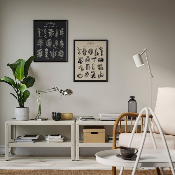 KOLBJÖRN Estante, beige ext/int, 80x45 cm