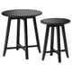 KRAGSTA Mesas nido, set de 2, negro