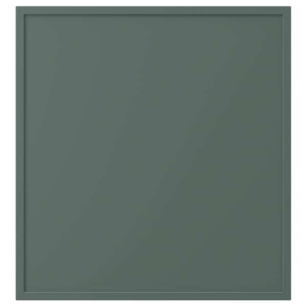 KRUKMAKARE Puerta, gris oscuro-verde, 60x64 cm