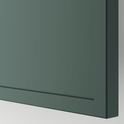 KRUKMAKARE Puerta, gris oscuro-verde, 60x64 cm