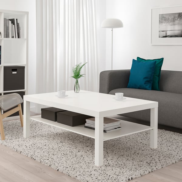 LACK Mesa de centro, blanco, 118x78 cm