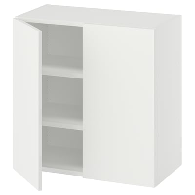 LASTARE Buffet, blanco/con 2 repisas, 60x32x60 cm