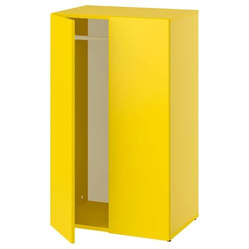 LASTARE Combinación clóset, amarillo, 60x42x101 cm