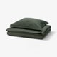 LUKTVICKER Funda plumón con funda almohada, verde oscuro, 150x200/50x60 cm