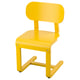 LYCKAN Silla, amarillo/chapa abedul