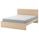 MALM Cama estructural con colchón
