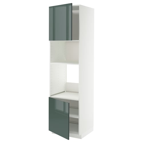 METOD, blanco/Kallarp, 60x60x220 cm
