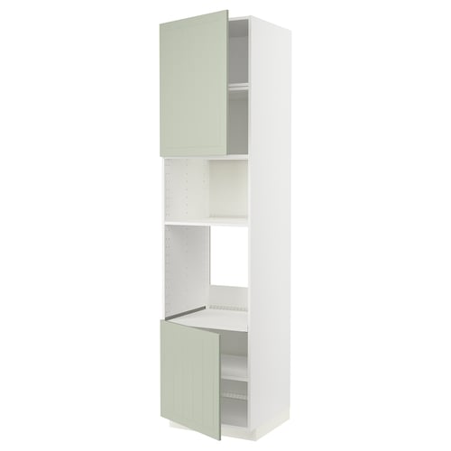 METOD, blanco/Stensund menta, 60x60x240 cm