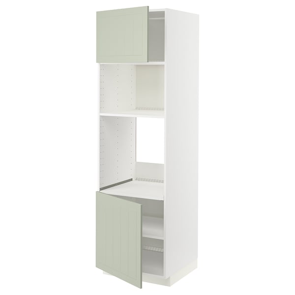 METOD, blanco/Stensund menta, 60x60x200 cm