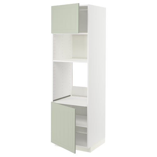 METOD, blanco/Stensund menta, 60x60x200 cm