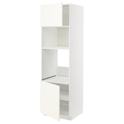 METOD, blanco/Vallstena blanco, 60x60x200 cm