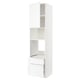 METOD / MAXIMERA, blanco Enköping/blanco efecto madera, 60x60x240 cm