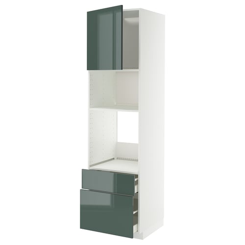 METOD / MAXIMERA, blanco/Kallarp, 60x60x220 cm
