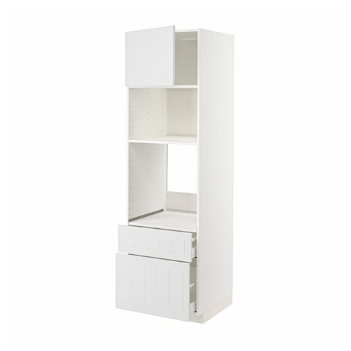 METOD / MAXIMERA, blanco/Stensund blanco, 60x60x200 cm