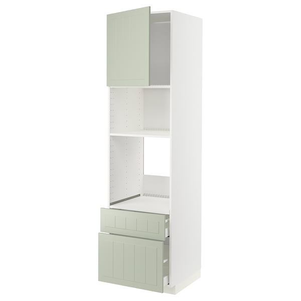 METOD / MAXIMERA, blanco/Stensund menta, 60x60x220 cm
