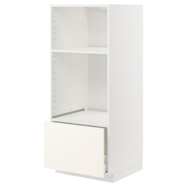 METOD / MAXIMERA, blanco/Vallstena blanco, 60x60x140 cm