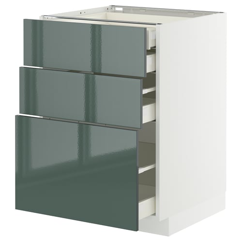 METOD / MAXIMERA Mbs3frt/4cj, blanco/Kallarp, 60x60 cm