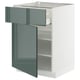 METOD / MAXIMERA Mueble base, 1 cajón, blanco/Kallarp, 60x60 cm