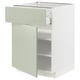METOD / MAXIMERA Mueble base, 1 cajón, blanco/Stensund menta, 60x60 cm