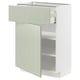 METOD / MAXIMERA Mueble base, 1 cajón, blanco/Stensund menta, 60x37 cm